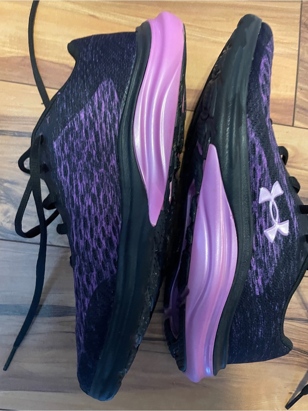 Under Armour liquify rebel Women's Black & Purple Running Shoes size 7.5 - Picture 5 of 7